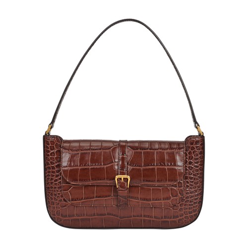 BYFAR  Miranda Croco Shoulder Bag Nutella