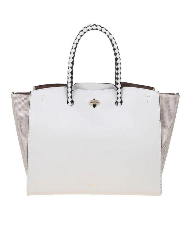 Furla Genesi L Tote Crema Bicolore