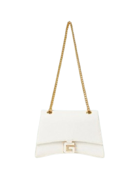 [GAACW00179] Gaelle Saffiano Regular Strap Bianca