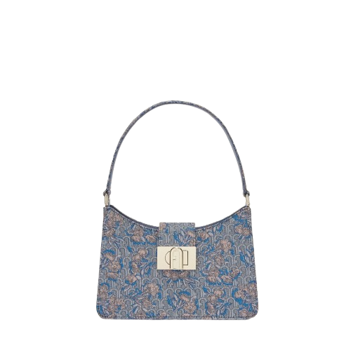 Furla 1927 Shoulder Bag Soft S Floreale Blu