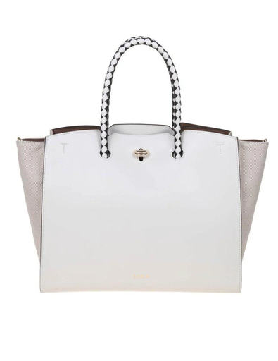 Furla Genesi L Tote Crema Bicolore